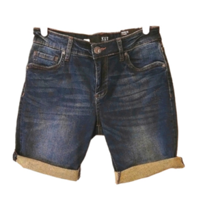 Kut From The Kloth NWT Natalie Dark-wash Denim‎ Bermuda Raw Hem Shorts 4